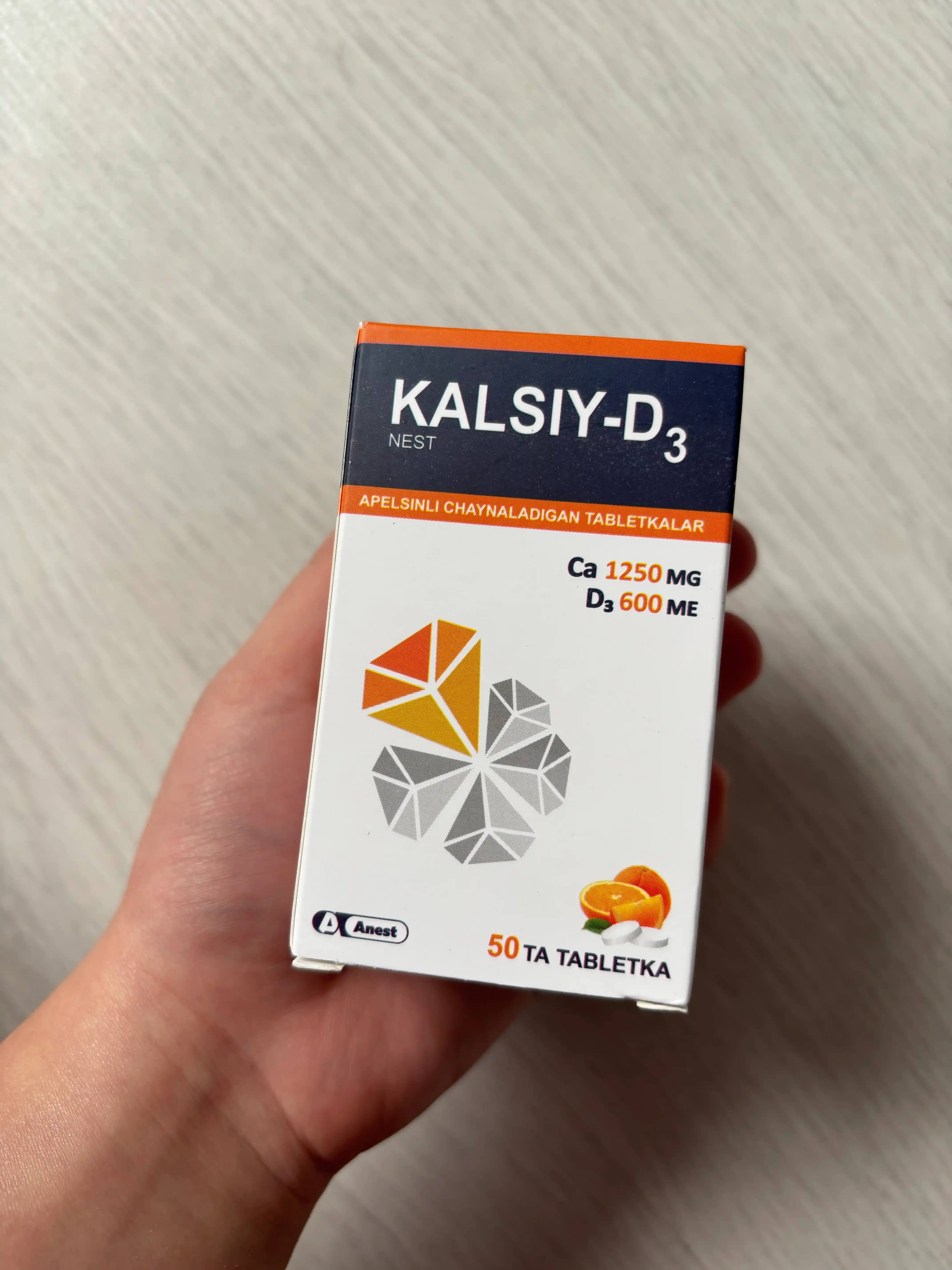 Kaltsiy D3 Anestpharma, 50 dona
