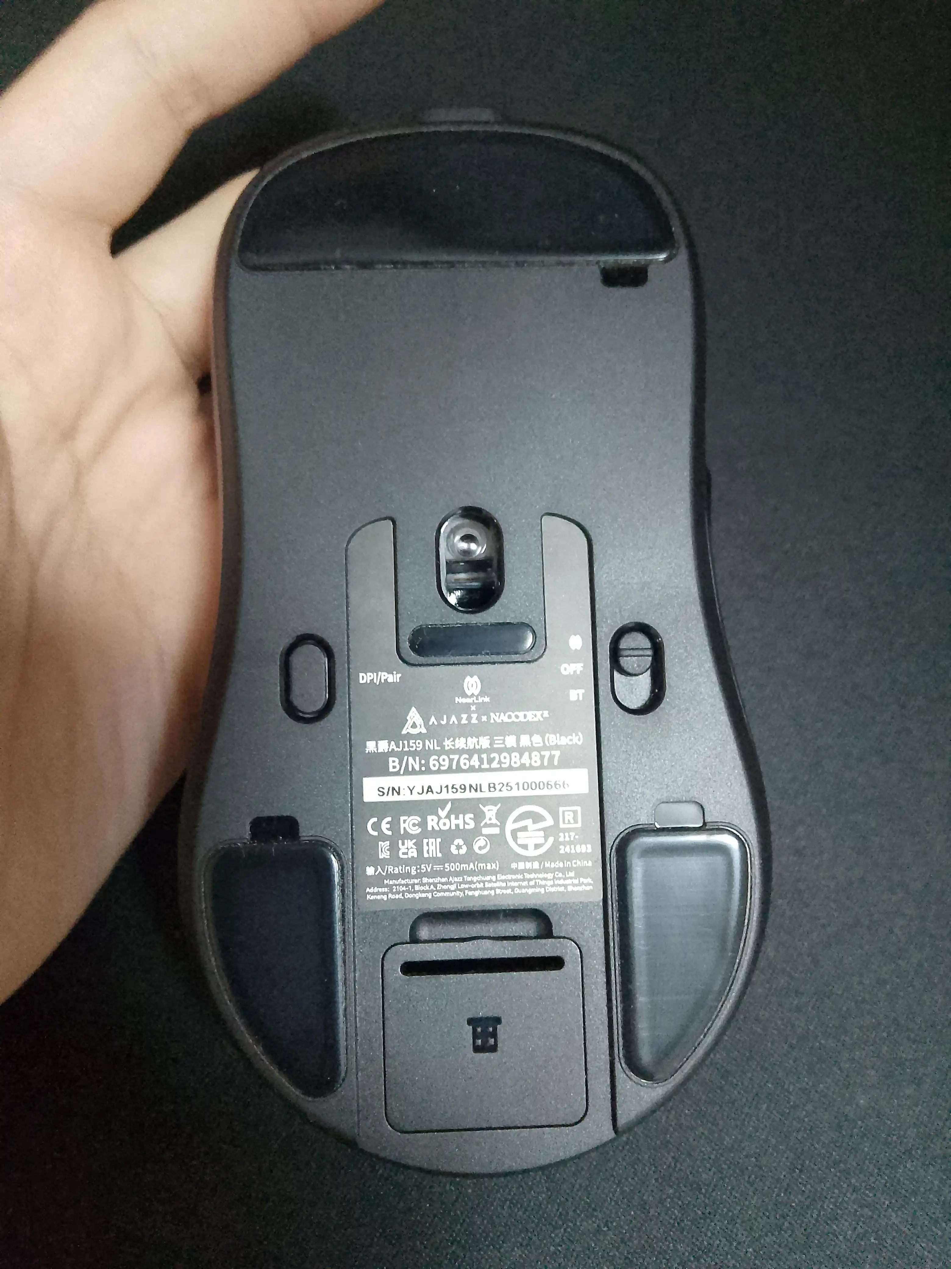 Игровая мышь AJAZZ AJ159NL, беспроводная NearLink, Bluetooth, проводная, 12000 DPI, 800мАч