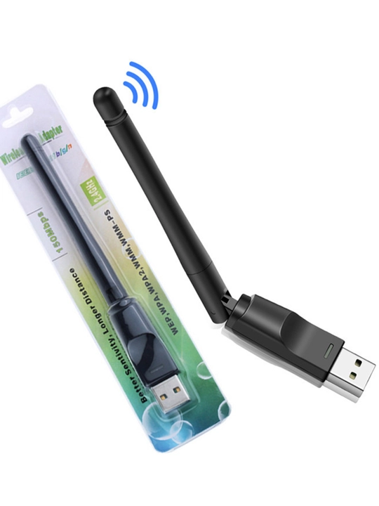 USB WiFi adapter antenna bilan, yuqori tezlik, kuchli signal - 