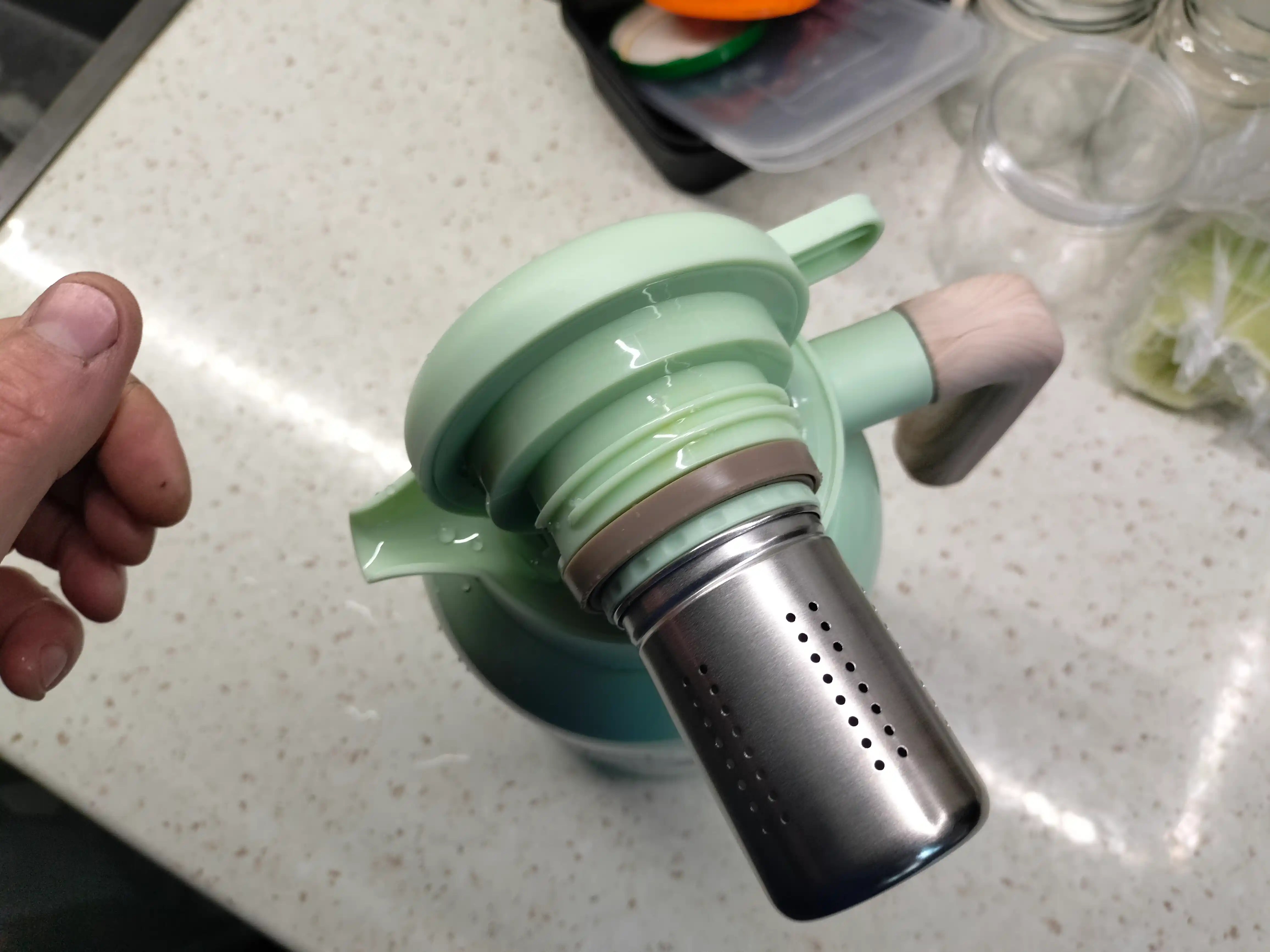 Vakuumli Termopot 2000 ml, Zanglamaydigan po‘lat, Issiq va sovuq uchun termos choynak