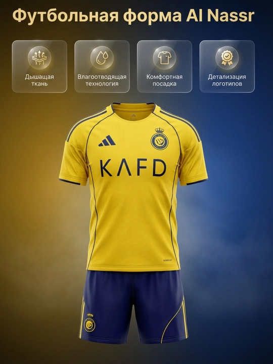 Al-Nasr futbol formasi, futbolka + shortilar - 