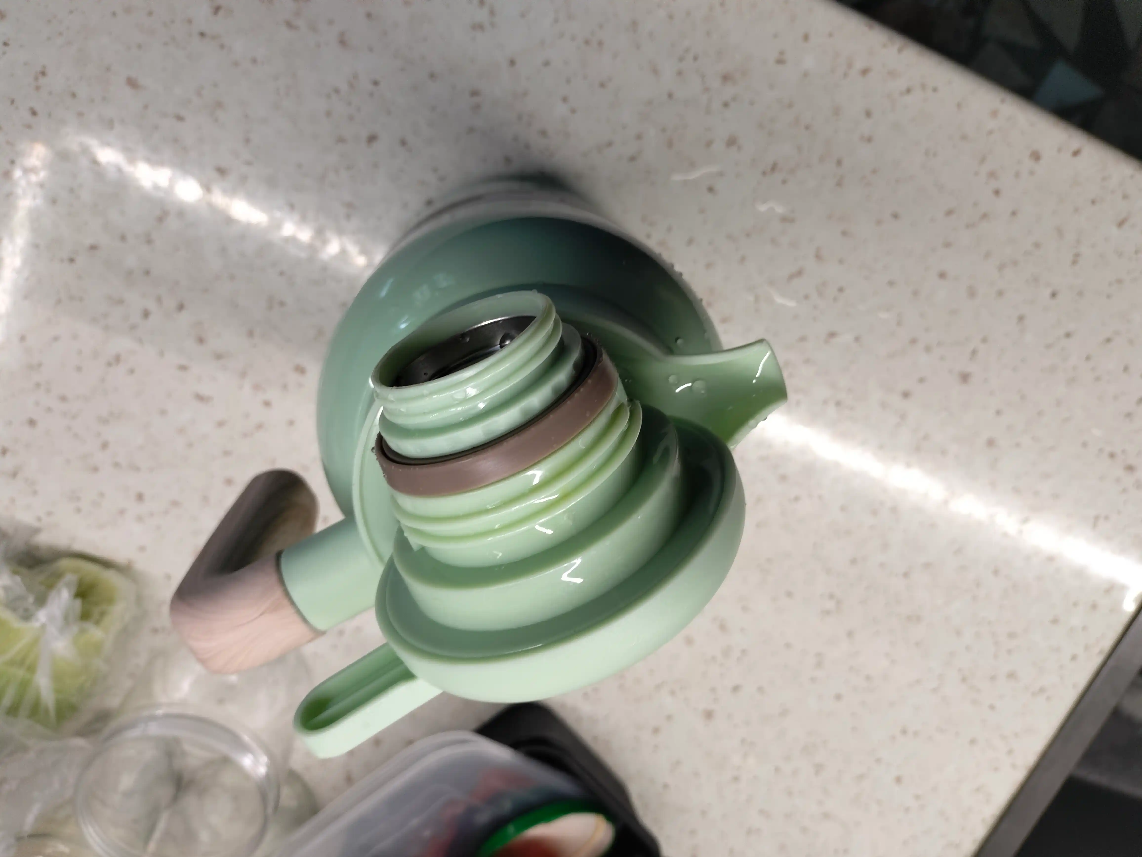 Vakuumli Termopot 2000 ml, Zanglamaydigan po‘lat, Issiq va sovuq uchun termos choynak