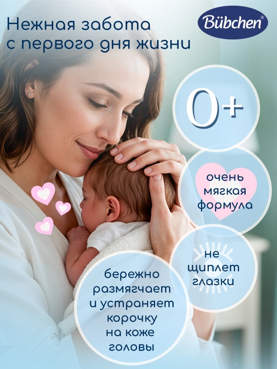Шампунь для младенцев Bubchen, 200 мл