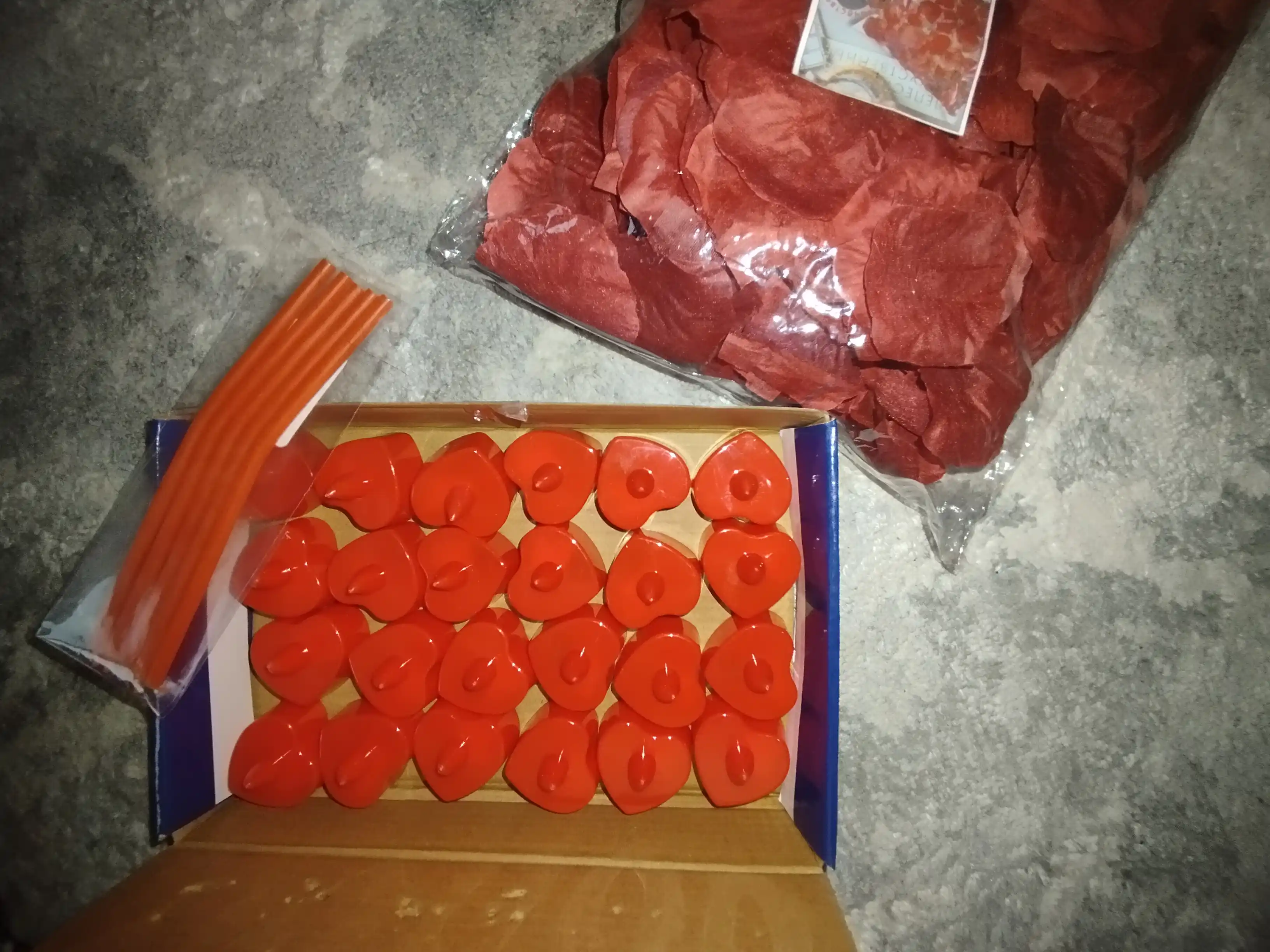 Sham qalamlari, asal mumi, 5 dona to'plam, uzunligi 15,5 sm