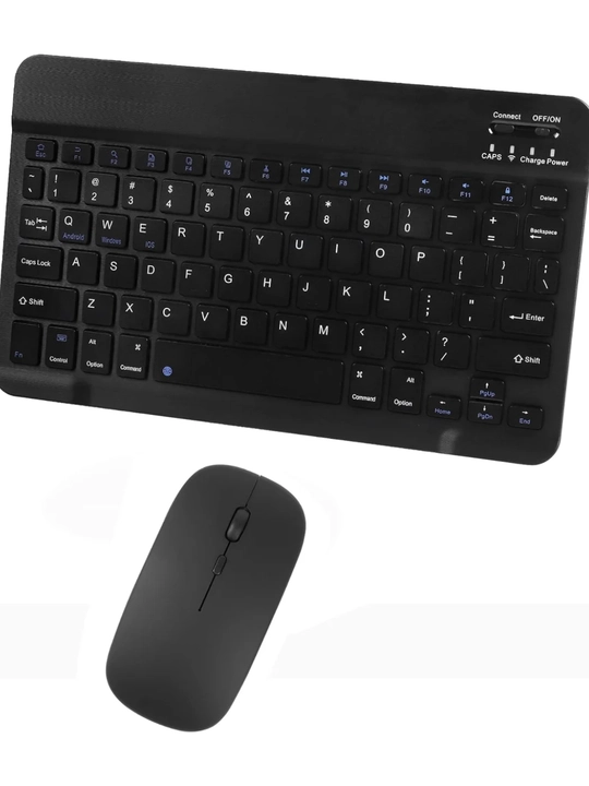 Ultra-yupqa simsiz Bluetooth klaviatura va sichqoncha to'plami KIT