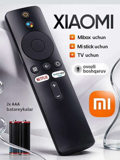 Android pristavkalar uchun Mi Box, Mi Stick va Mi TV uchun masofadan boshqarish pulti - 