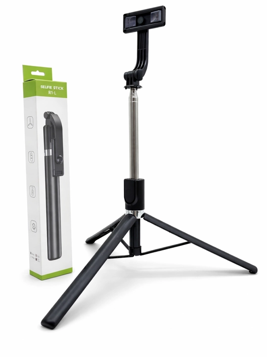 Selfie Stick R1-L 170 sm tripodli, Bluetooth pultli, 3 oyoqli shtativ