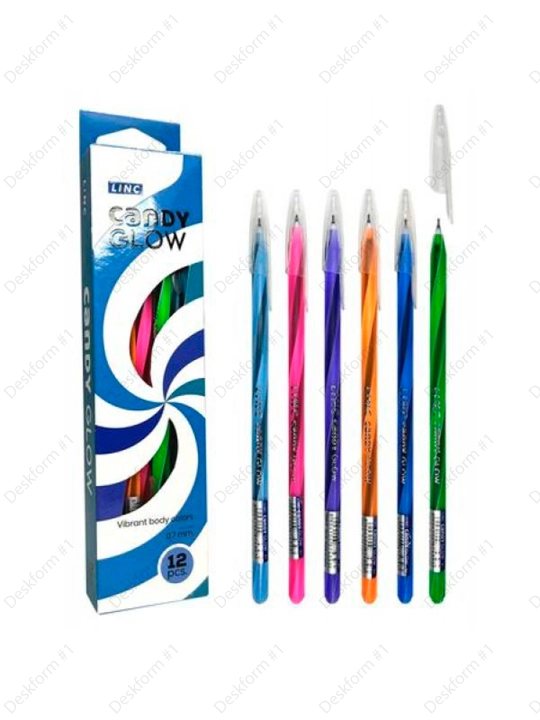 Linc Candy Glow sharli ruchka Assorti, 0.7 mm (aralash-ko'k), 7008L-bl
