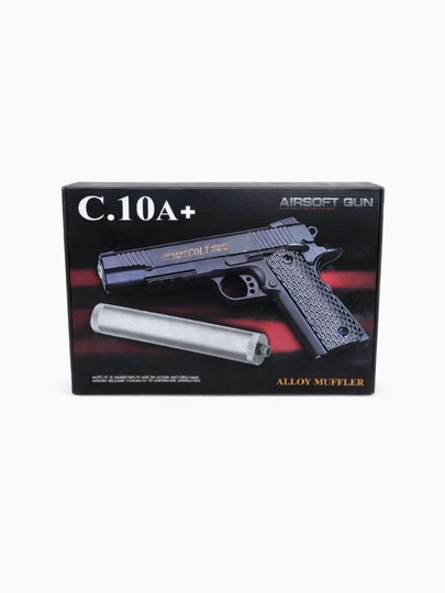 Glock AirSoft quroli, bolalar uchun metall to'pponcha, pnevmatik
