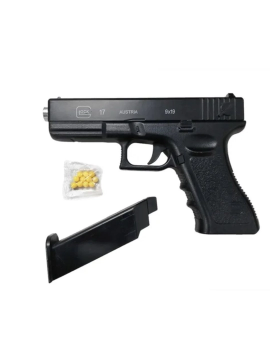 Glock AirSoft quroli, bolalar uchun metall to'pponcha, pnevmatik