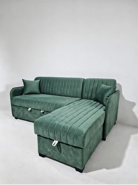 Mini bar yumshoq mebeli shaklli moyushi nabuk divan – 2.10×1.60 m - 