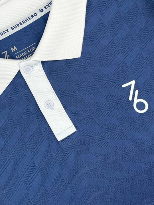 Erkaklar polosi 7/6 Andy Polo Navy Peony