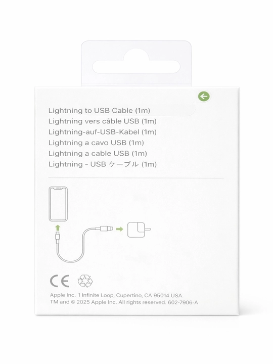IPhone uchun USB to Lightning kabel 1m, iPhone X/11/12/13/14 uchun, tez zaryadlash