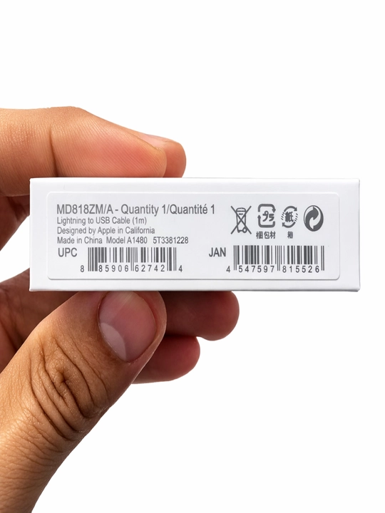 IPhone uchun USB to Lightning kabel 1m, iPhone X/11/12/13/14 uchun, tez zaryadlash