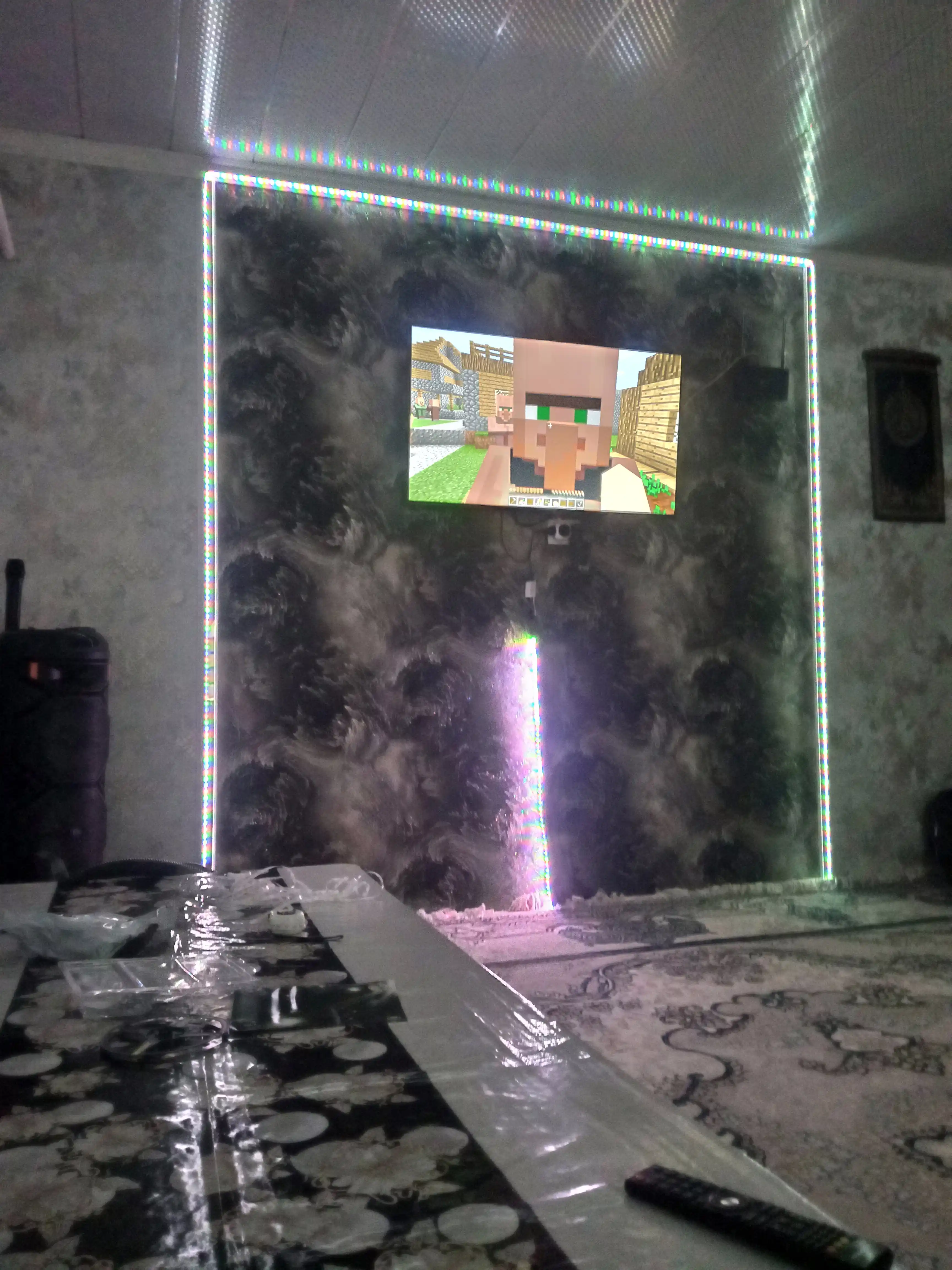 10 metrli svetodiod lentasi, pultli, RGB LED