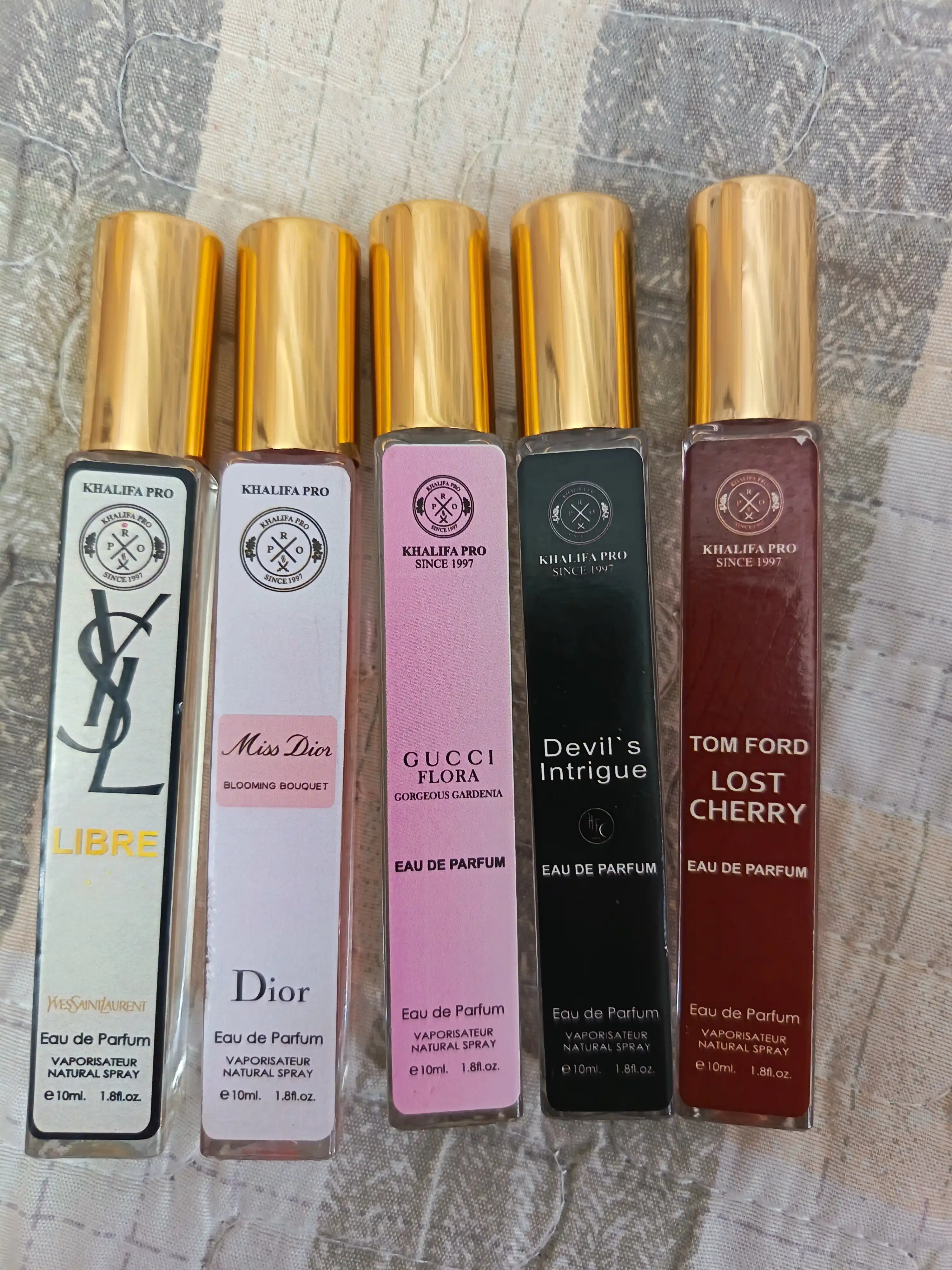 Набор духов для женщин Libre, Lost Cherry, Gucci Flora, Miss Dior, Devil's Intrigue, 5в1