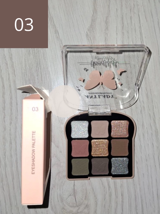 Anylady ko‘z qoplamasi, ko‘z qoplamalari, paletka, mat, shimmer, glitter - 