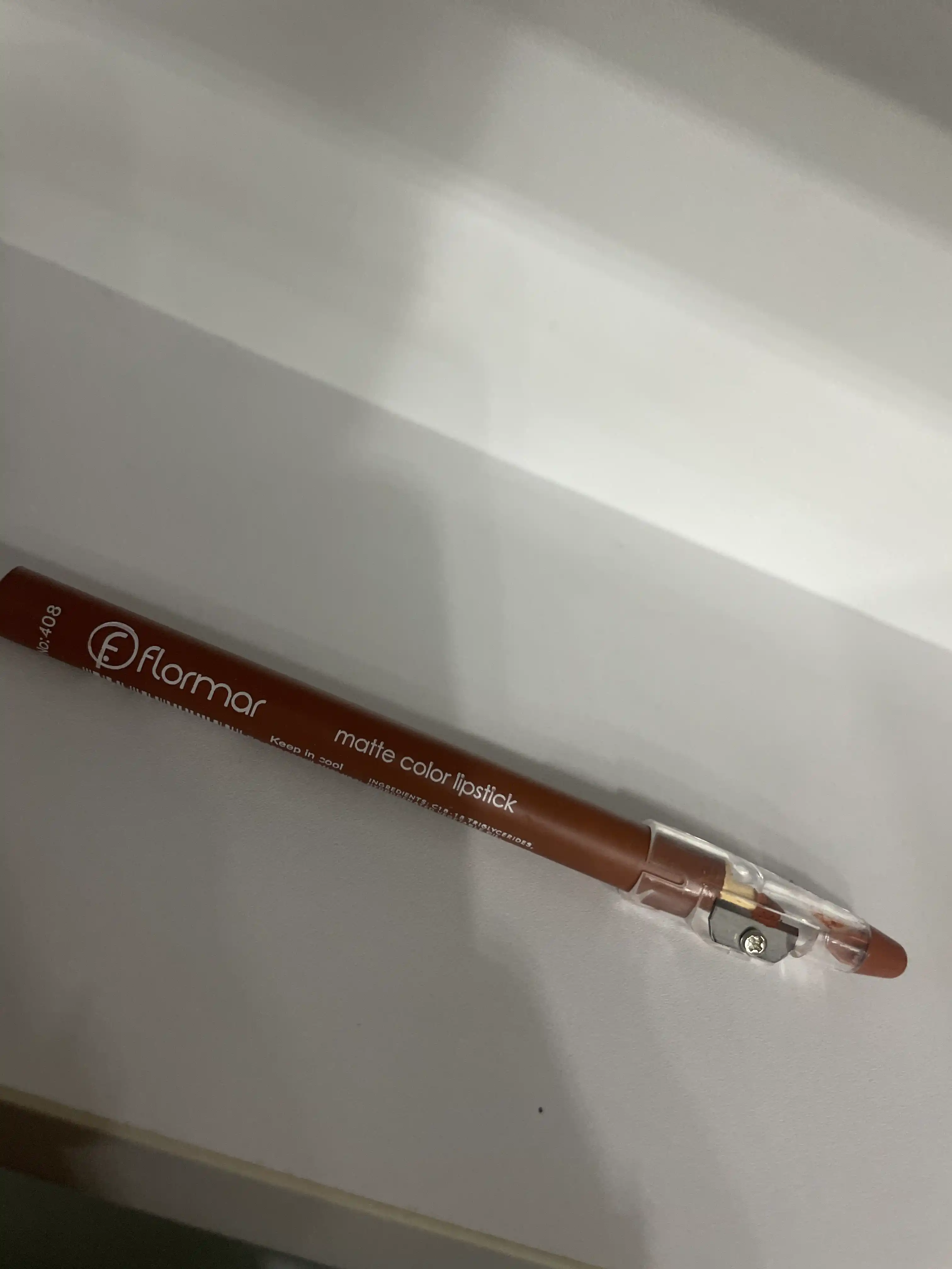 Карандаш-помада для губ Flormar, водостойкий, матовый, с точилкой, 12 оттенков