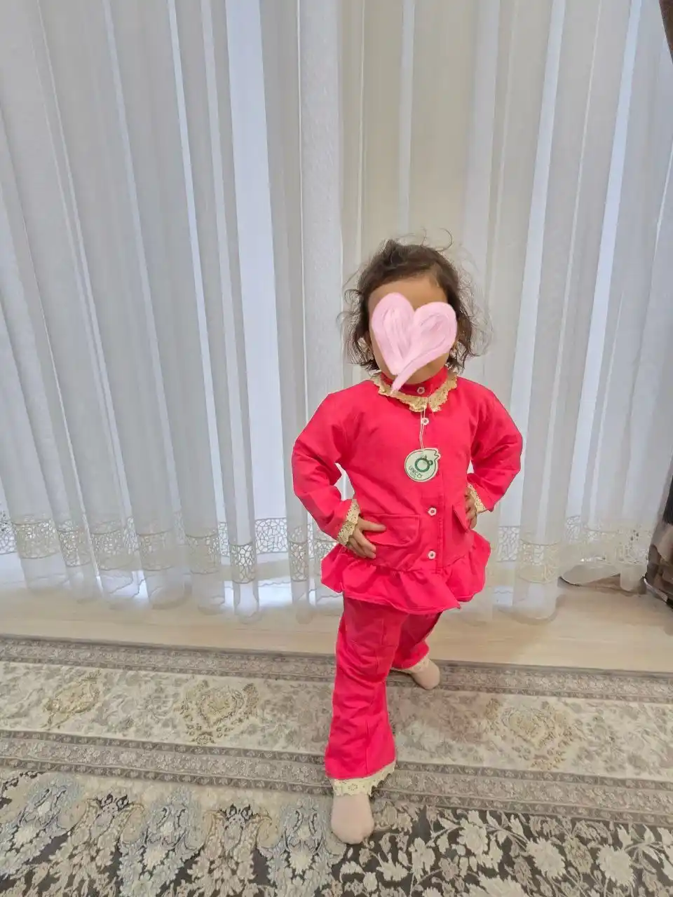 Комплект двойка для девочек, 3-5 года, из полиэстера