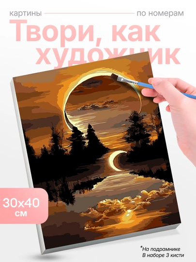 Картина, рисование по номерам Skystore Природа, холст на подрамнике, 30x40 см — SKYST0R-PRIROD8-ТЕМНСЕР
