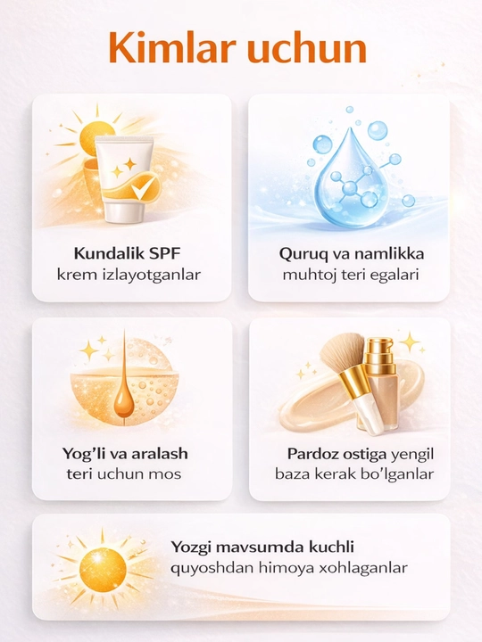 Quyoshdan himoyalovchi geli gialuron kislotasi bilan Deoproce Sun Gel Set, SPF 50+, PA+++