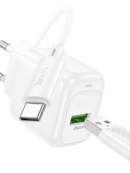 HOCO CS52A QC3.0 18w va 20W tezkor zaryadlovchi adapter + Micro-USB kabel