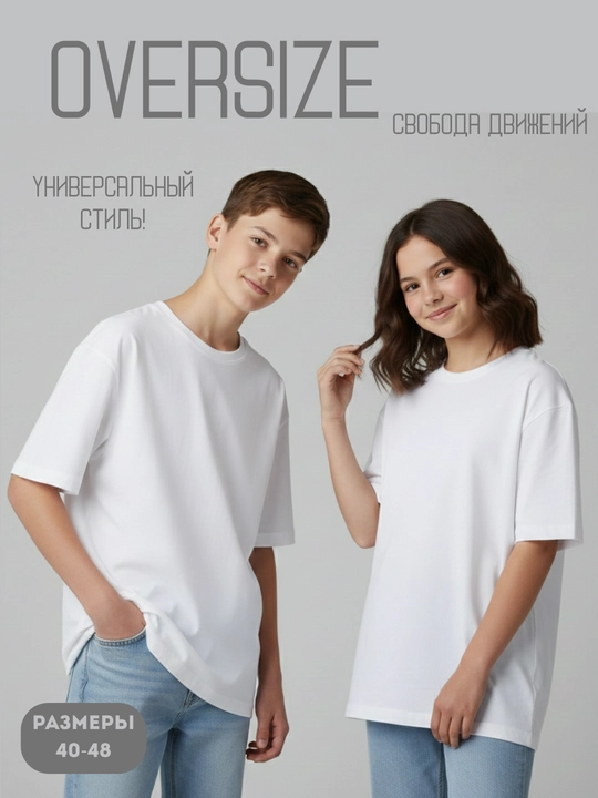Оверсайз футболка Для него и для неё - 