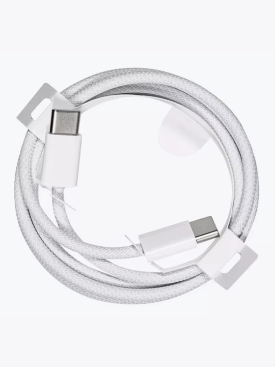 Apple USB-C dan USB-C ga zaryadlash kabeli, uzunligi 1 metr, zaryadlash quvvati 60 W