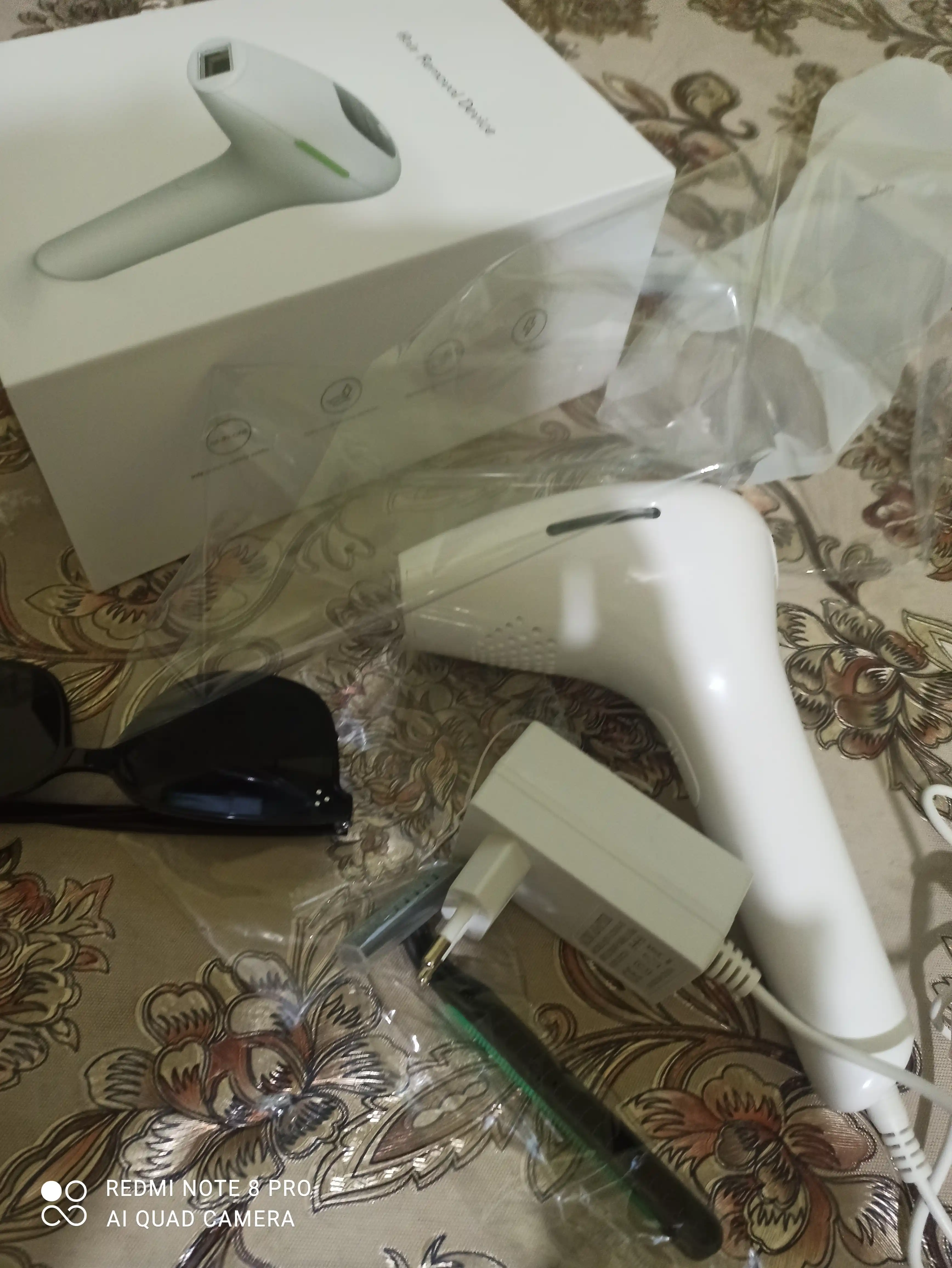 IPL lazer epilator, oqartiruvchi – 8 daraja quvvat, uy sharoitida epilatsiya apparati