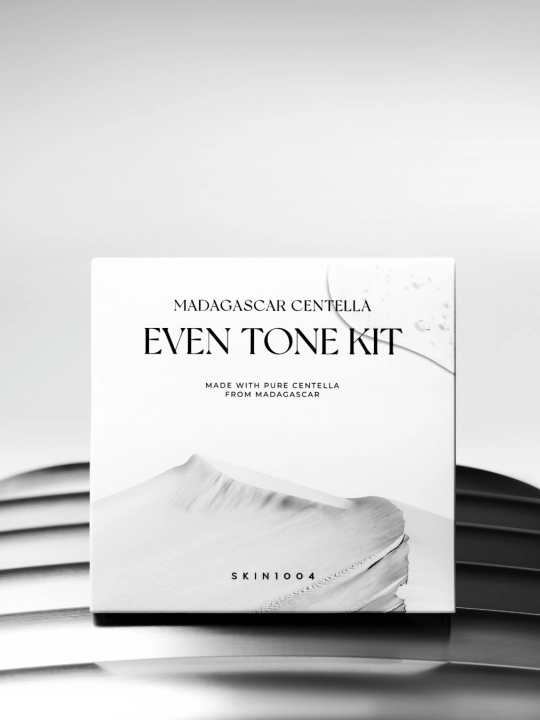 SKIN1004 Madagascar Centella Poremizing, Tea-Trica, Travel Kit, Double, Even Tone to'plami