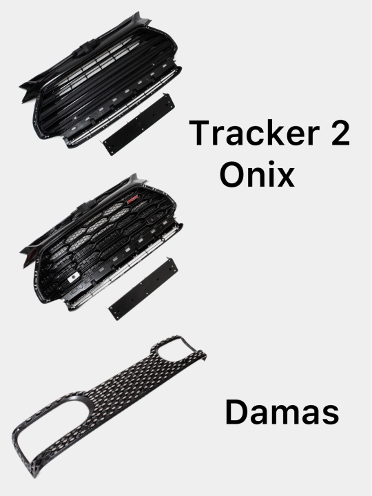 Tracker 2, Cobalt, Onix, Damas uchun RS bamper panjara oblivka
