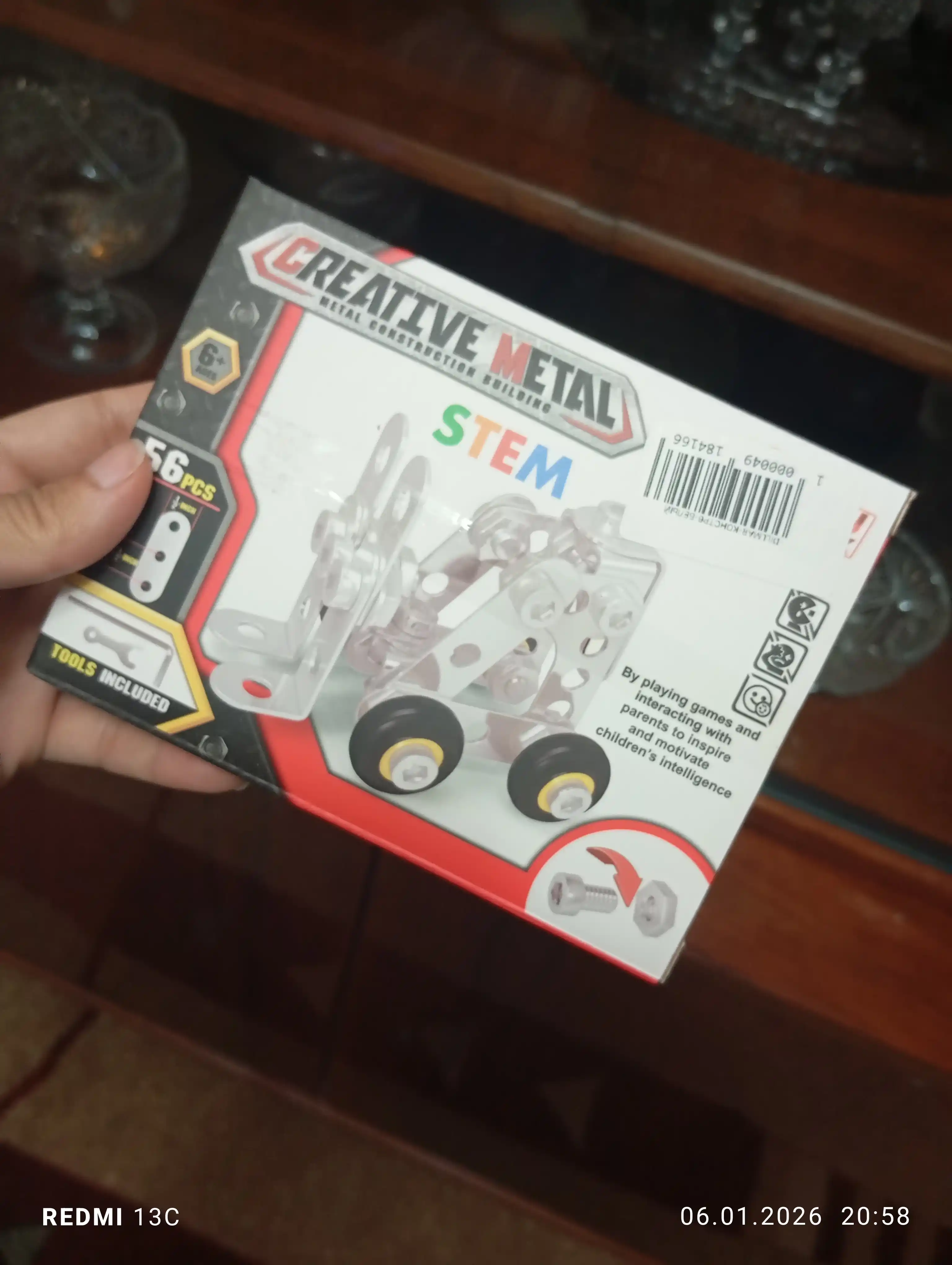Металлический конструктор CREATIVE METAL, STEM Возраст 6+