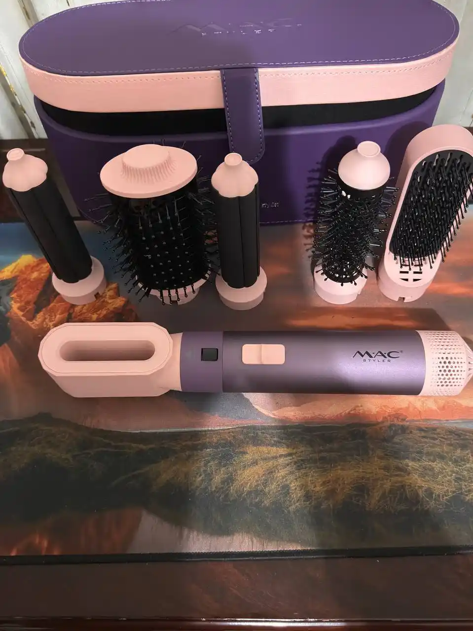 Fen Stayler MAC Styler 6v1, fen taroq, soch quritgich, 6 nozul, 4 rejim