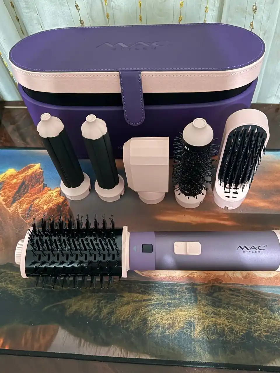 Fen Stayler MAC Styler 6v1, fen taroq, soch quritgich, 6 nozul, 4 rejim