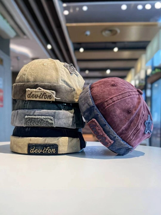 Kazirkasiz (Docker Hat) vintaj qalpoq, uniseks