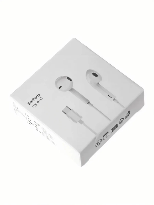 IPhone 15,16, 17, Samsung va Xiaomi uchun mikrofonli EarPods Type-C simli quloqchinlari