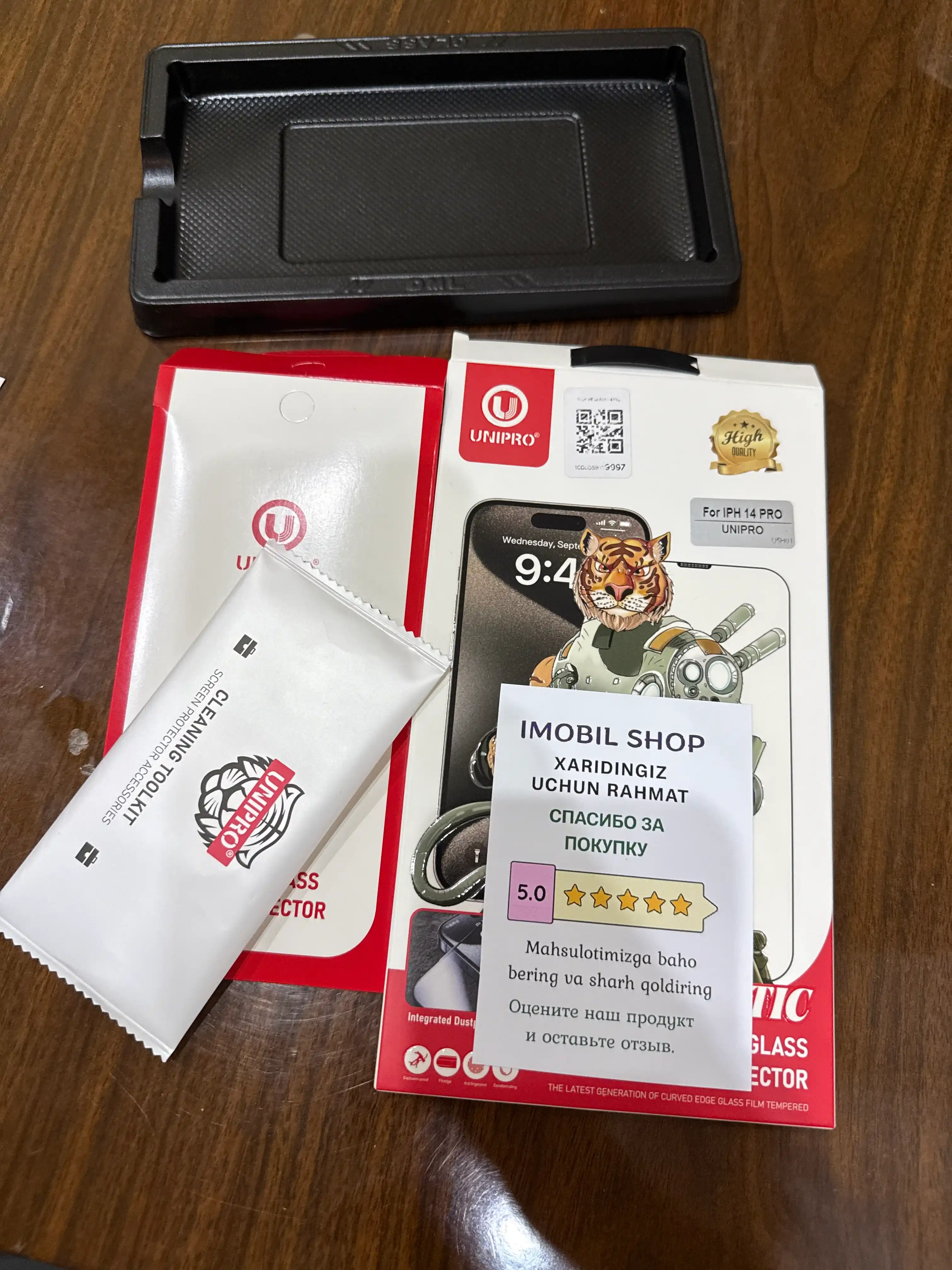 Himoya oynasi Tempered iPhone XS, 11, XR, 12, 13, 14, 15, Pro, Pro Мax uchun