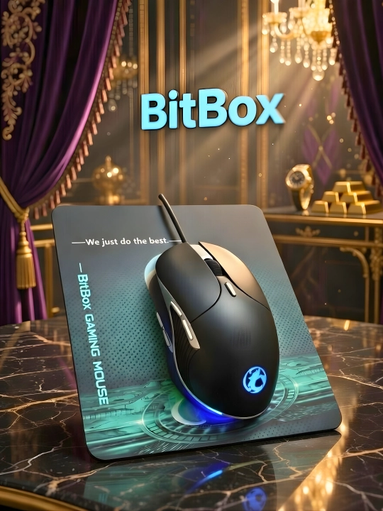 Игровая мышь с эргономичным дизайном, RGB-подсветка, высокая скорость и точность