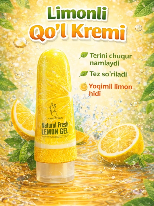 Natural Fresh фруктовый крем для рук (Арбуз, Лимон, Киви, Клубника) 100 мл - 