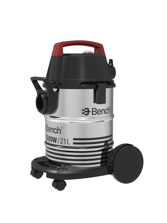 Пылесос Bench барабанный, 1600 Вт, 21 л, влажная и сухая уборка, функция выдува