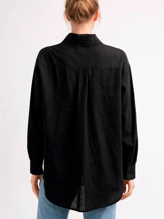 Ayollar ko‘ylagi oversize 100% paxta, yengil shaffof, tugmali 44-48