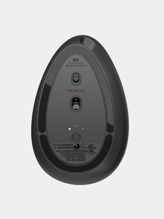Ofis vertikal sichqonchasi Logitech MX Vertical Bluetooth, 4K DPI, Options+