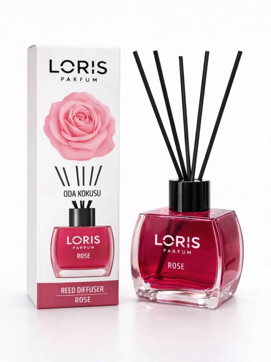 Uy uchun Loris Parfum Rose atirgul hid tarqatgichi, 50 ml