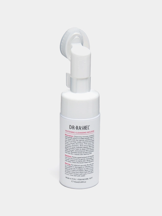 Yuz uchun oqartiruvchi va namlovchi ko'pik-muss Dr.Rashel, Whitening clean mousse