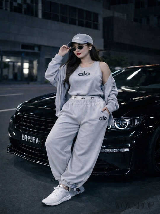 Alo uch qismli kiyim to'plami, kiyim to'plami, troyka, komplekt, kiyim, top, shim oversize