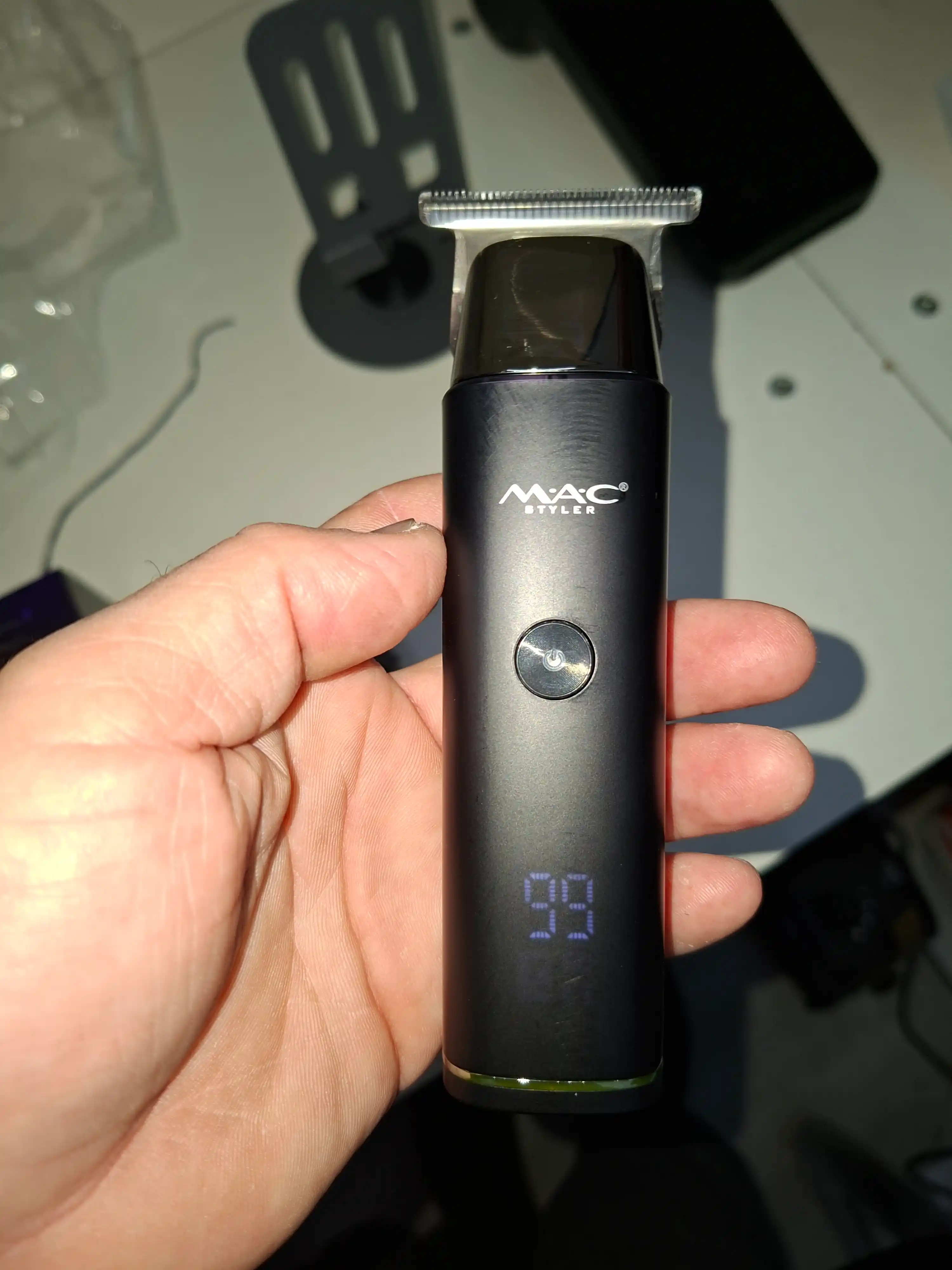 Simsiz soch olish mashinasi, MAC MC-092, LED displeyli soqol trimmer