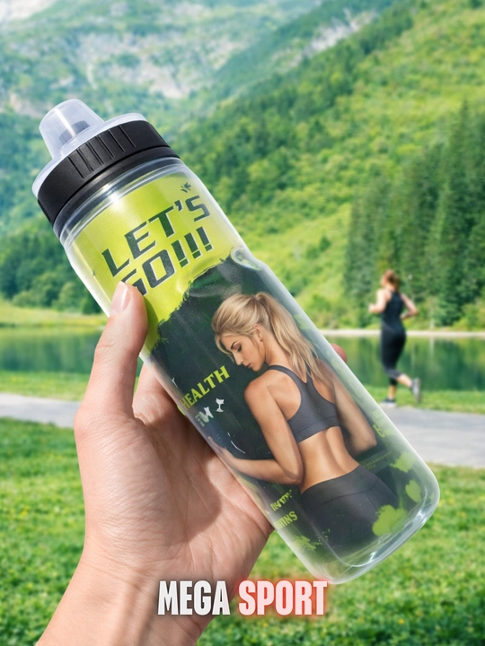 Sport suv butilkasi, fitness va trening uchun plastik butilka