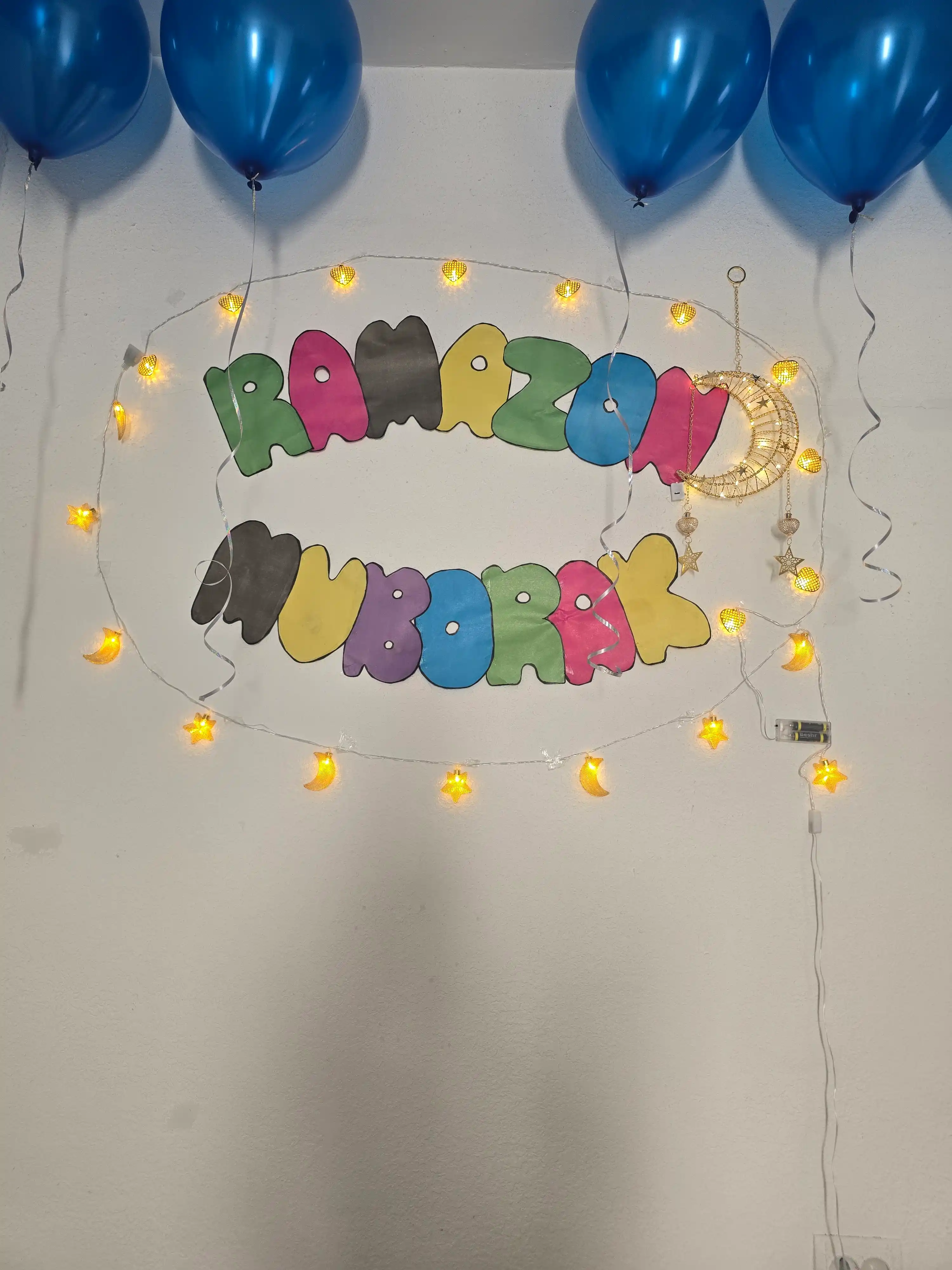 Ramazon, EID, RAMADAN MUBORAK uchun LED chambar, Ramazon bezagi