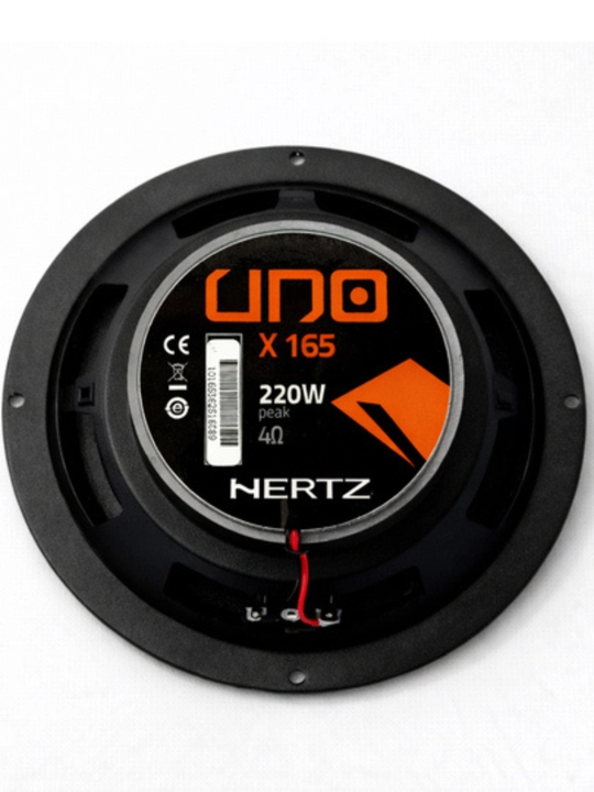 HERTZ UNO X165 avtomobil kolonkasi (16.5 sm, 2 polosali koaksial akustika)