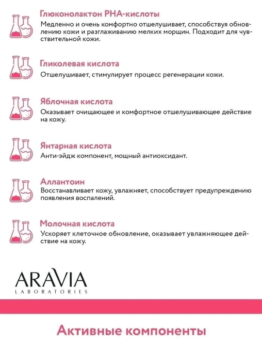 Крем для лица ARAVIA, от акне и морщин, матирующий, с AHA-кислотами и ретинолом, 50 мл